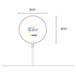 YESIDO DS28 Magnetic Wireless Charger Digital Display Fast Charging Pad with 1.2m Type C Cable