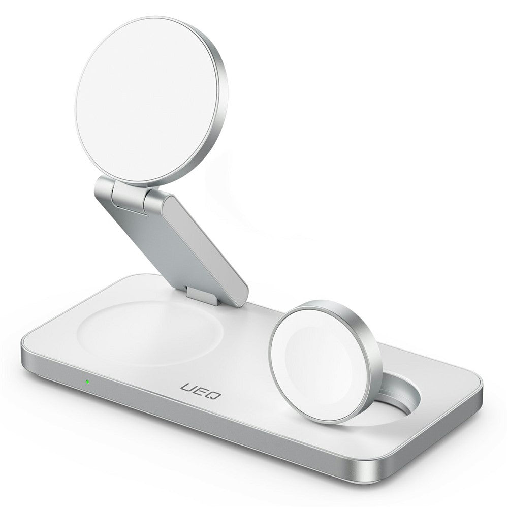 T8 3 in 1 Wireless Charging Station Foldable Charger Stand for iPhone 15-12 / Apple Watch / Airpods