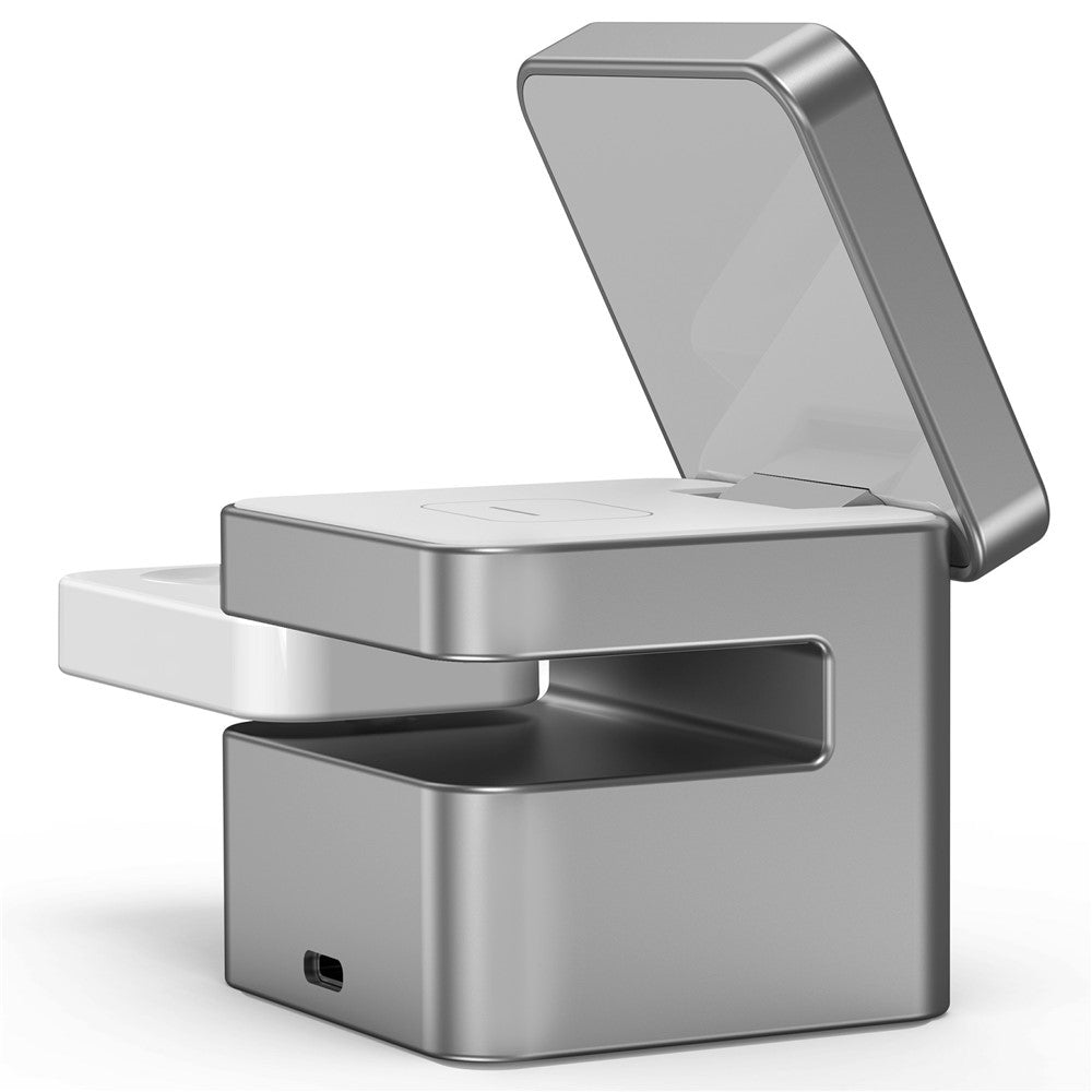 M35 Qi2 3-i-1 trådløs magnetisk ladestation i aluminiumslegering til iPhone / Apple Watch / AirPods