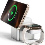 M35 Qi2 3-i-1 trådløs magnetisk ladestation i aluminiumslegering til iPhone / Apple Watch / AirPods