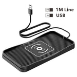 D3 20W Car Wireless Charger with 1m Cable Fast Charging Anti-Slip Silicone Pad for Vehicles