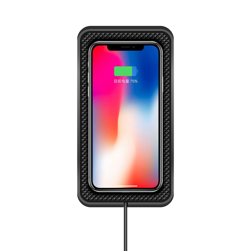 D3 20W Car Wireless Charger with 1m Cable Fast Charging Anti-Slip Silicone Pad for Vehicles