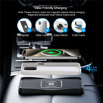 D3 20W Car Wireless Charger with 1m Cable Fast Charging Anti-Slip Silicone Pad for Vehicles