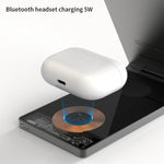 T05 Foldbar 15W Magnetisk Trådløs Oplader Transparent Opladningsstation til iPhone 13 / 12 / Apple Watch / AirPods Pro