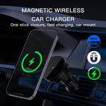 15W magnetisk trådløs bilopladerholder til telefon Hurtigopladende bilholder (CE-certificeret)