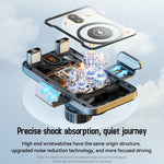 Smart Sensor Car Phone Holder 15W Wireless Charger Automatic Clamping Rotatable Mount with Cable Tie