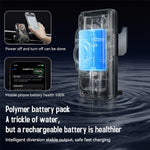 Smart Sensor Car Phone Holder 15W Wireless Charger Automatic Clamping Rotatable Mount with Cable Tie