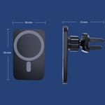 C16 Compatible with MagSafe Car Air Vent Mount Wireless Charger 360 Degree Rotatable 15W Fast Charger