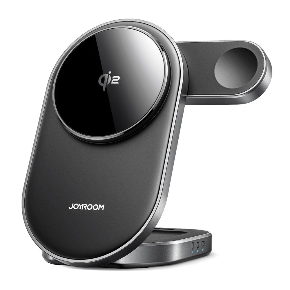 JOYROOM JR-W17 Qi2 3 in 1 Magnetic Wireless Charger for iPhone / AirPods / Apple Watch Foldable 15W Fast Charging Station