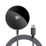 ACEFAST E24 QI2 Skrivebords Magnetisk Trådløs Opladerplade Telefonoplader med Type-C Kabel
