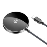 ACEFAST E24 QI2 Skrivebords Magnetisk Trådløs Opladerplade Telefonoplader med Type-C Kabel
