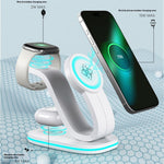B-28 Multifunction 15W Wireless Charger with Night Light for Phone Watch Earbuds, Standard Version