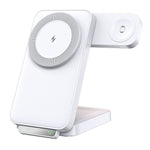 HT-545 Foldable Magnetic Wireless Charger with Night Light 3 in 1 15W Fast Charging Station for Phone / Earbuds / Watch