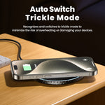 TOOCKI TQ-WL01 Trådløs Oplader 15W Ultratynd Bærbar Desktop Hurtigopladningsplade