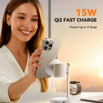 JOYROOM JR-W23 Qi2 4 in 1 Wireless Charger with Night Light Phone Watch Earbuds Charging Stand