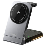 WEKOME WP-U180 Tonayn Qi2 3-i-1 Foldbar Trådløs Oplader 15W Hurtigopladning til Telefon Smartwatch Øretelefoner