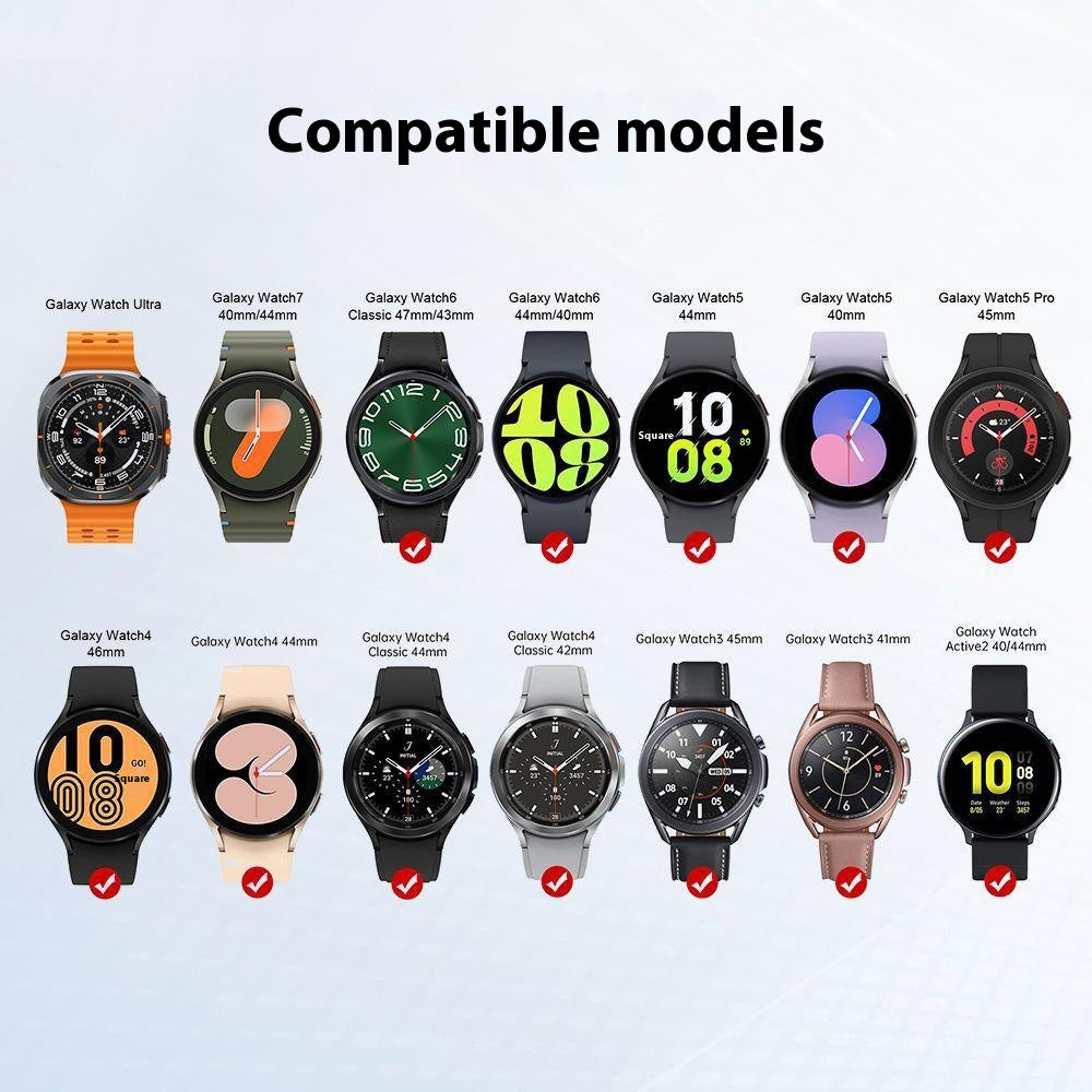 SIKAI Trådløs uroplader til Samsung Galaxy Watch 8/7/6/5 Type-C Magnetisk Roterende PD Hurtigopladningsstation