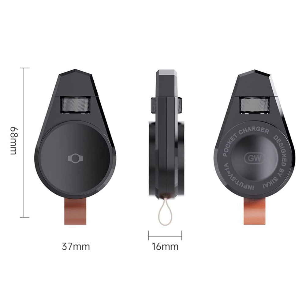 SIKAI Trådløs uroplader til Samsung Galaxy Watch 8/7/6/5 Type-C Magnetisk Roterende PD Hurtigopladningsstation