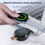 SIKAI Trådløs uroplader til Samsung Galaxy Watch 8/7/6/5 Type-C Magnetisk Roterende PD Hurtigopladningsstation
