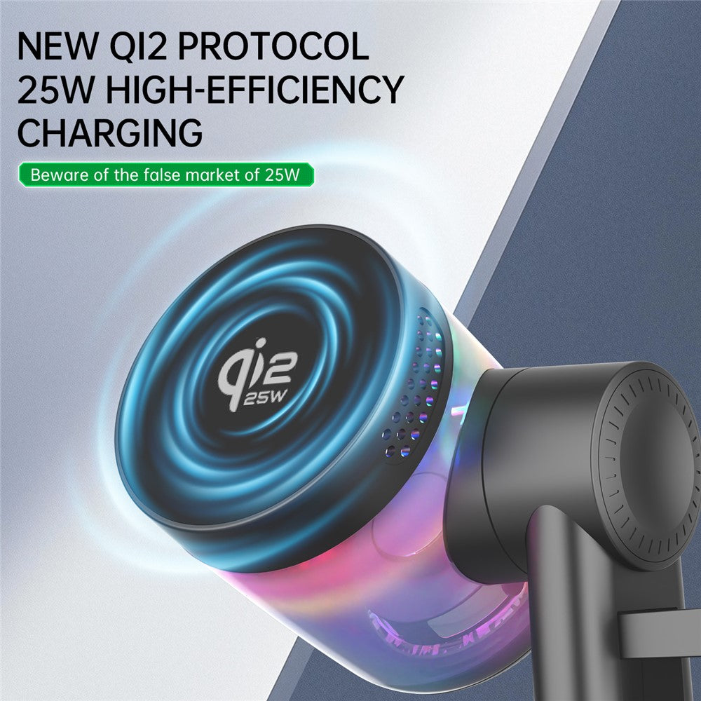QI2.2 25W Magnetic Wireless Charger with Speaker Function for Phones / Earbuds / Watches Charging Station