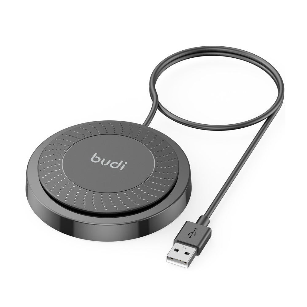 BUDI WL3000B Trådløs Oplader 15W Hurtig Opladning Bærbar Telefon Opladerplade
