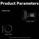 ESSAGER 15W Billuftventil Magnetisk Trådlös Laddare 360° Rotation Magnetisk Laddnings Powerbank TEC Cooling