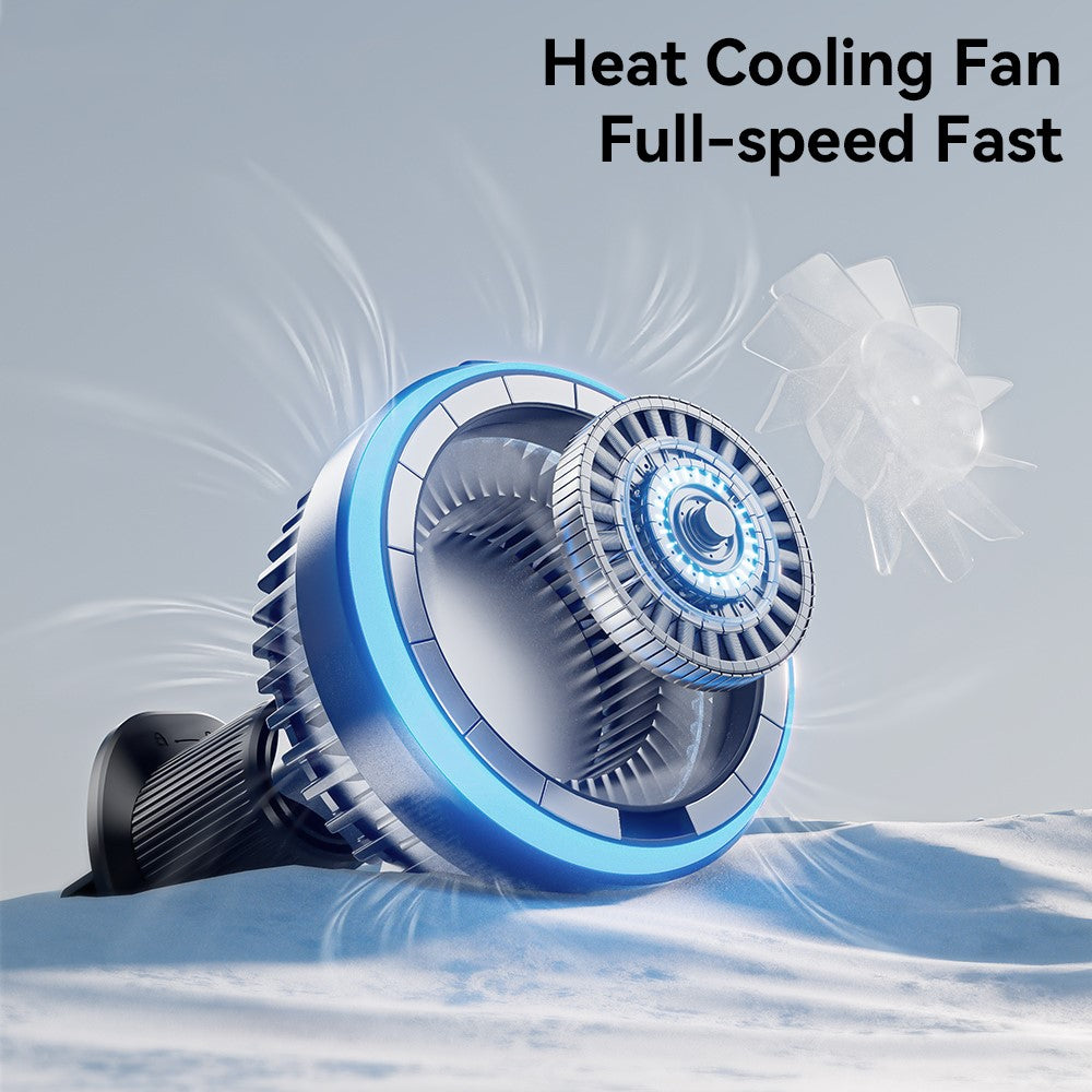 ESSAGER 15W Billuftventil Magnetisk Trådlös Laddare 360° Rotation Magnetisk Laddnings Powerbank TEC Cooling