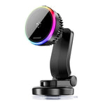 ESSAGER 15W Billuftventil Magnetisk Trådlös Laddare 360° Rotation Magnetisk Laddnings Powerbank TEC Cooling