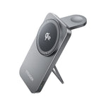 ESSAGER 2 in 1 Qi2 Desktop Magnetic Wireless Charger with Foldable Stand 15W Fast Charging Station