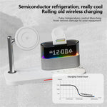 C09 QI2 5 in 1 Magnetic Wireless Charger Multifunctional Charging Station with Clock + Night Light