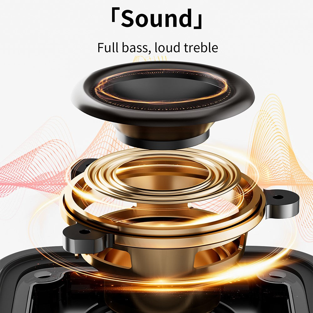 C09PLUS 5-i-1 Qi2.2 25W Magnetisk Trådløs Oplader + Bluetooth-Kompatibel Højttaler + Vækkeur + Natlampe + Tidsvisning
