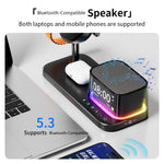 C09PRO Multifunction Qi2.2 25W Fast Charging Magnetic Wireless Charger Cooling Stand Bluetooth-compatible Speaker