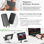 Magnetisk Trådløs Oplader til iPad Pro 13 (2025) Hurtigopladningsplade med USB