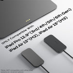 Magnetic Wireless Charger for iPad Air 13 (2025) / (2024) / Pro 12.9 (2022) / (2021) / (2020) / (2018) Fast Charging Pad with USB