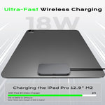 Magnetic Wireless Charger for iPad Air 13 (2025) / (2024) / Pro 12.9 (2022) / (2021) / (2020) / (2018) Fast Charging Pad with USB