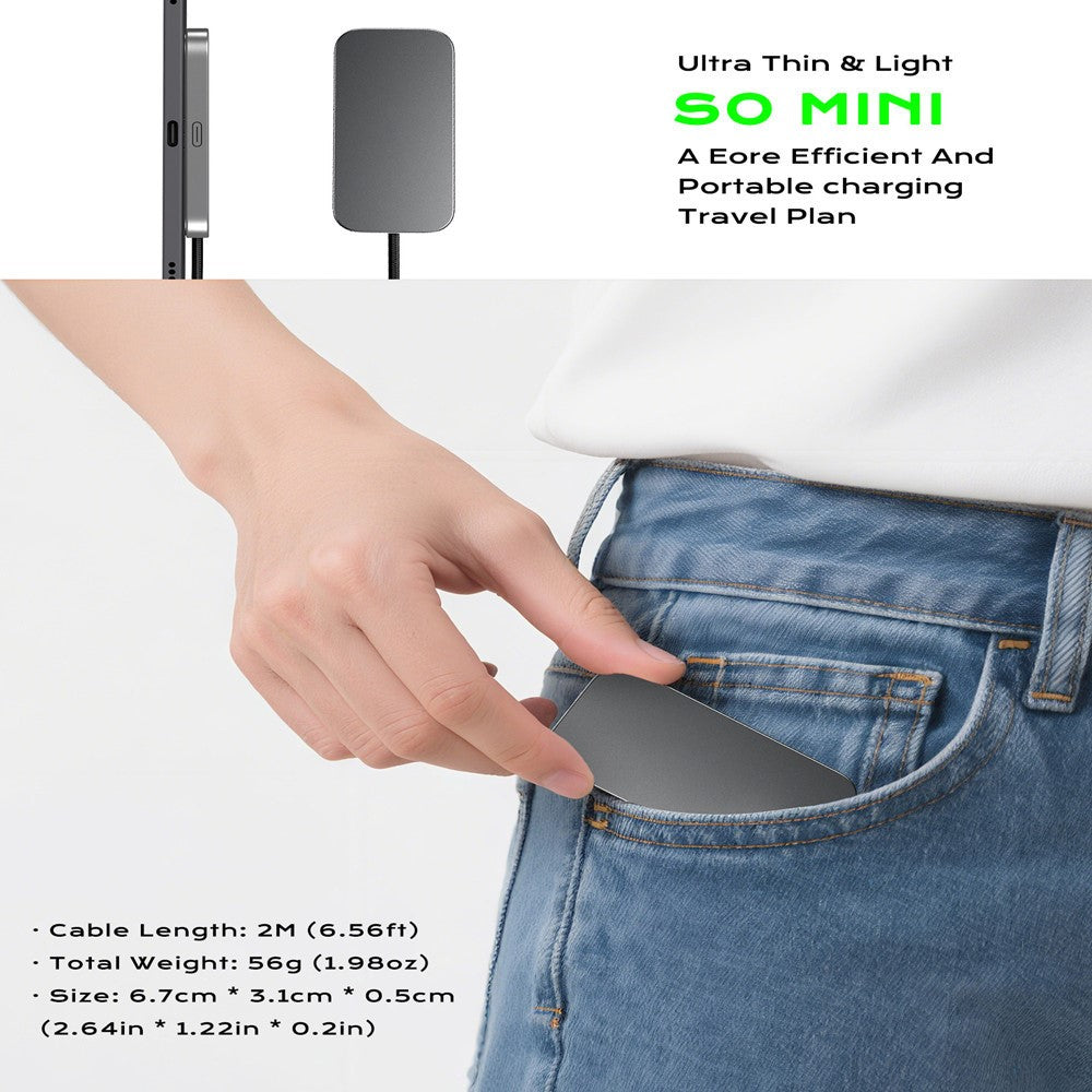 Magnetic Wireless Charger for iPad Air 13 (2025) / (2024) / Pro 12.9 (2022) / (2021) / (2020) / (2018) Fast Charging Pad with USB