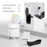 JJT-C52 Qi2 15W 5 in 1 Magnetic Wireless Charger Stand Bluetooth-Compatible Speaker with RGB Light for iPhone Apple Watch AirPods
