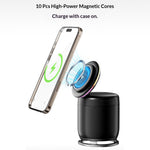 JJT-C52 Qi2 15W 5 in 1 Magnetic Wireless Charger Stand Bluetooth-Compatible Speaker with RGB Light for iPhone Apple Watch AirPods