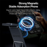 YESIDO DS25 3-i-1 Foldbar Trådløs Oplader Magnetisk Opladningsstation til Telefon / Ur / Høretelefoner