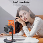 YESIDO DS40 Qi2.2 Trådløs Oplader 25W Hurtigopladende Telefonholder med Blæser til Samsung Watch / iWatch