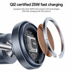 YESIDO DS40 Qi2.2 Trådløs Oplader 25W Hurtigopladende Telefonholder med Blæser til Samsung Watch / iWatch