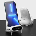 M111 Lydforstærker Mini Stol 15W Hurtig Opladning Trådløs Oplader Telefonholder Stand