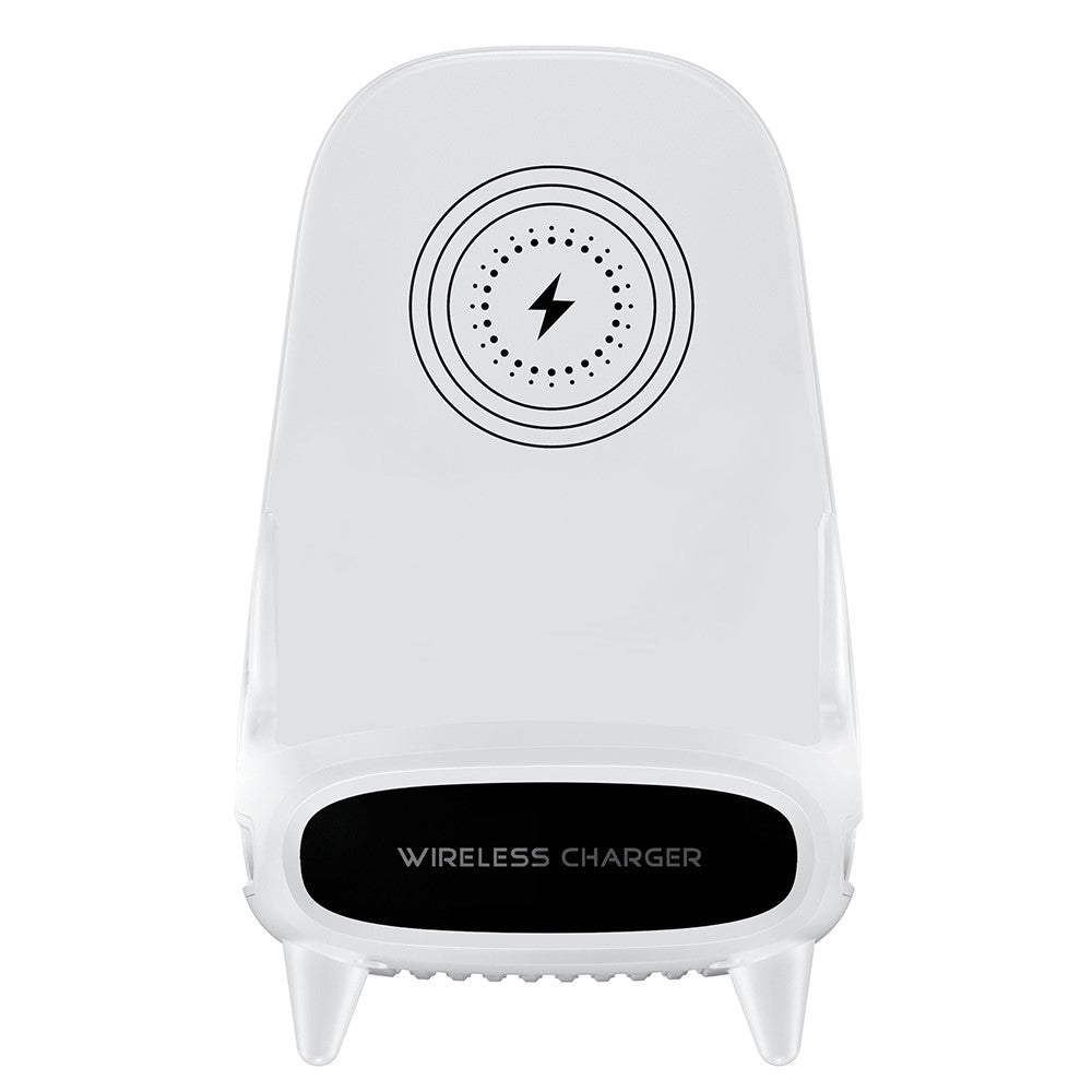 M111 Lydforstærker Mini Stol 15W Hurtig Opladning Trådløs Oplader Telefonholder Stand
