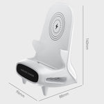 M111 Lydforstærker Mini Stol 15W Hurtig Opladning Trådløs Oplader Telefonholder Stand