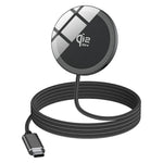 Q12 Bærbar 25W Hurtig Opladningsplade Kompatibel med MagSafe Type-C Qi2 Magnetisk Trådløs Oplader