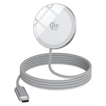 Q12 Bærbar 25W Hurtig Opladningsplade Kompatibel med MagSafe Type-C Qi2 Magnetisk Trådløs Oplader