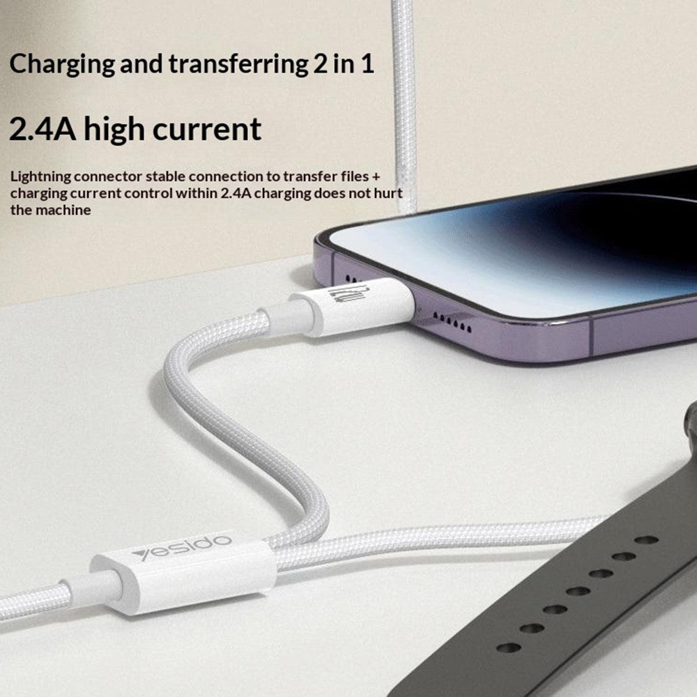 YESIDO DS35 2 in 1 USB-A to iP  /  Wireless Charging Dock for Apple Watch 2.5W Fast Charging Cable