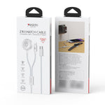 YESIDO DS34 2-i-1 Type-C til iP / trådløs opladningsdock til Apple Watch 2,5W hurtigopladningskabel