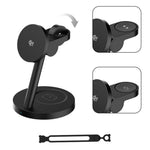 3-in-1 Qi2.2 Wireless Charger 25W Magnetic Stand for iPhone Samsung Phone Watch Earbuds