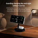 3-in-1 Qi2.2 Wireless Charger 25W Magnetic Stand for iPhone Samsung Phone Watch Earbuds
